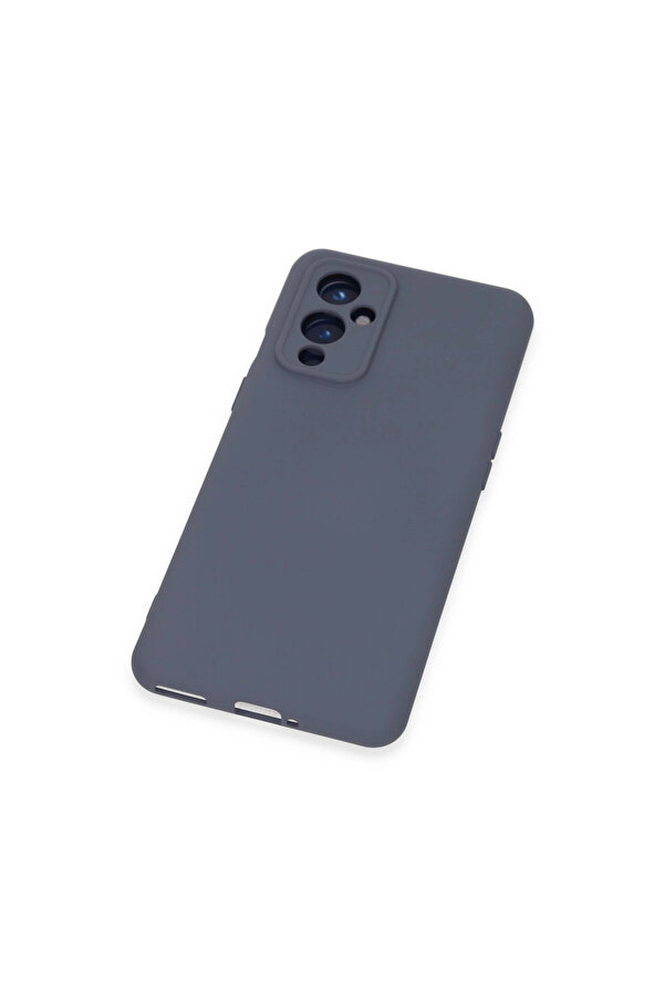 Evi̇mdeyokyok One Plus 9 Kılıf Nano İçi̇ Kadi̇fe Si̇li̇kon - Gri̇