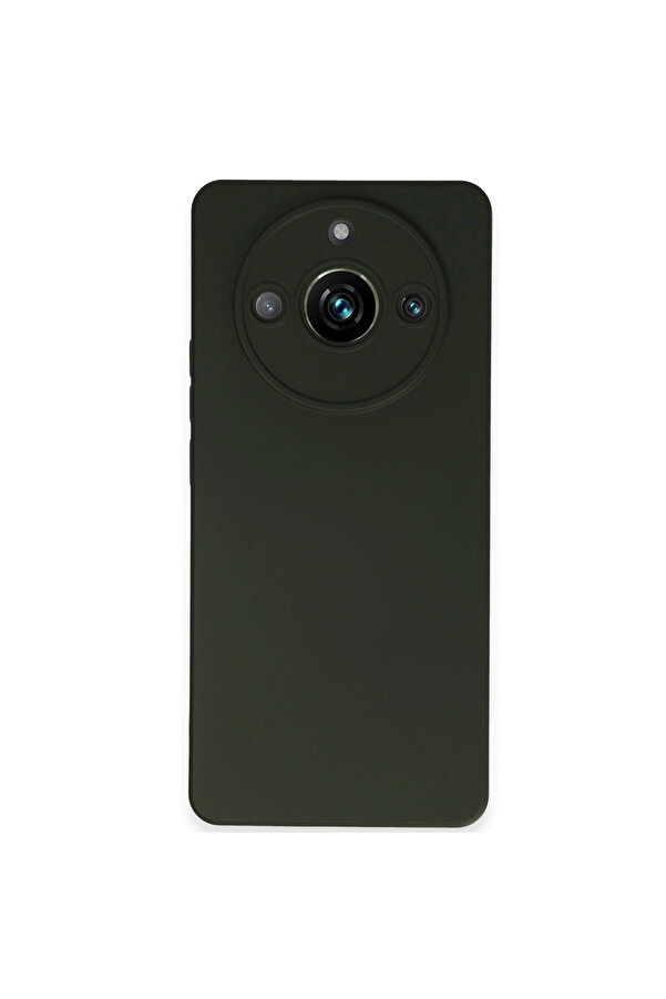 Evi̇mdeyokyok Realme 11 Pro Kılıf Nano İçi̇ Kadi̇fe Si̇li̇kon - Koyu Yeşi̇l
