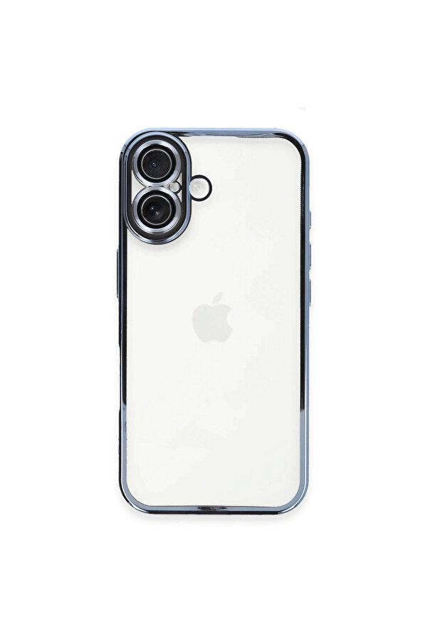 Evi̇mdeyokyok Apple İphone 16 Plus Kılıf Razer Lensli̇ Si̇li̇kon - Açık Mavi̇