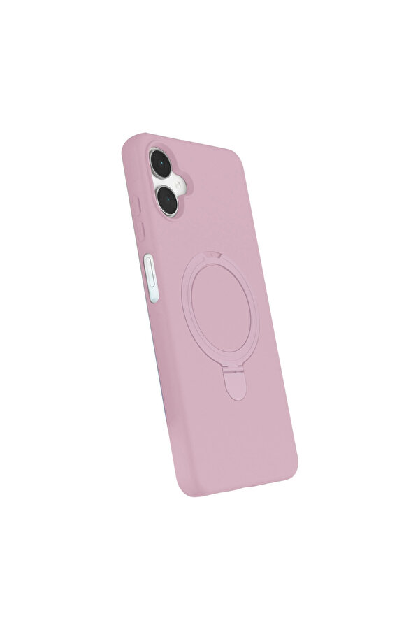Evi̇mdeyokyok Samsung Galaxy A06 Regal Magsafe Standlı Kapak - Açık Pembe