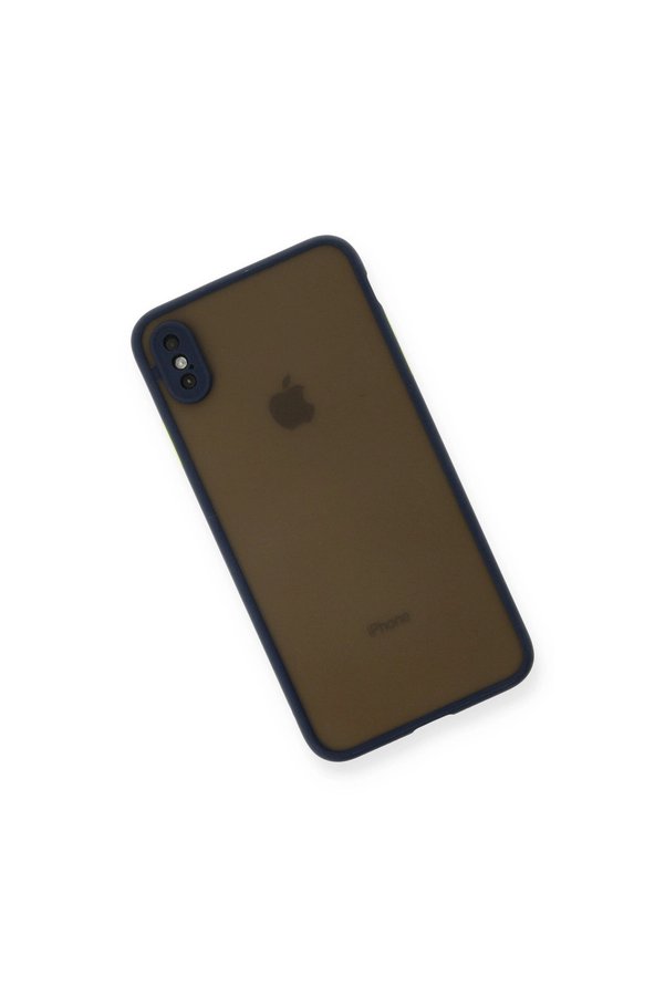 Evimdeyokyok Apple İphone Xs Max Kılıf Montreal Silikon Kapak - Lacivert