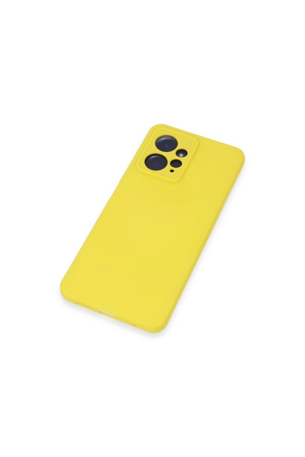 Evimdeyokyok Xiaomi Redmi Note 12 4G Kılıf Nano İçi Kadife Silikon - Sarı