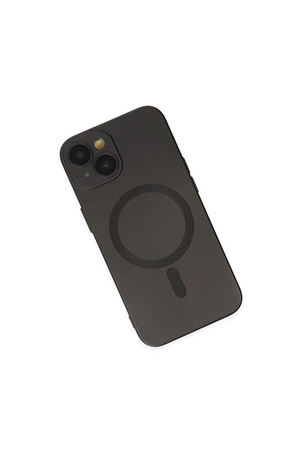 Evi̇mdeyokyok Apple İphone 14 Plus Kılıf Moshi̇ Lens Magneti̇csafe Si̇li̇kon - Si̇yah