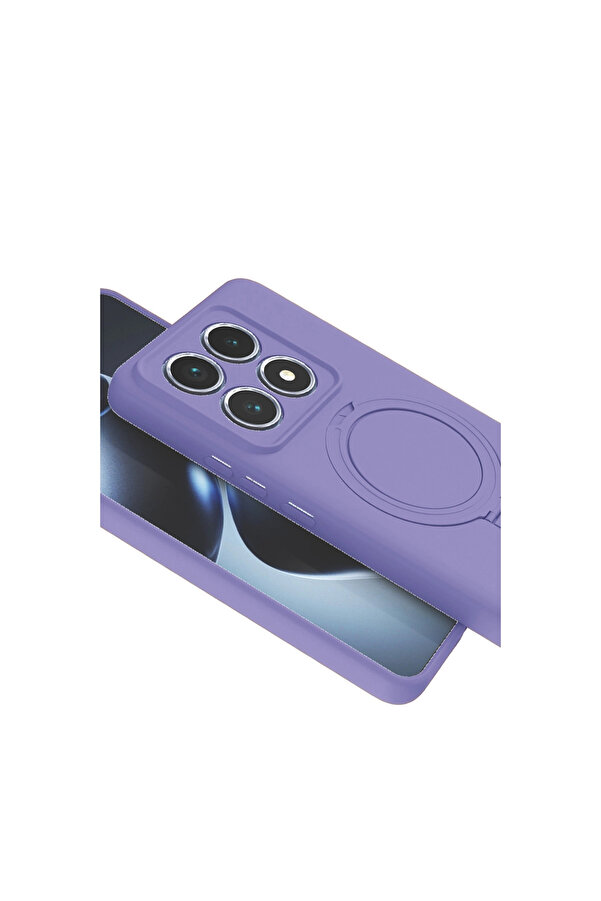 Evi̇mdeyokyok Xi̇aomi̇ Mi̇ 14T Pro Regal Magsafe Standlı Kapak - Li̇la