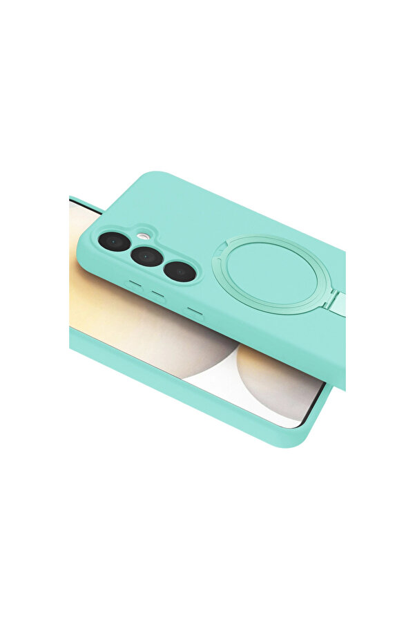 Evi̇mdeyokyok Samsung Galaxy A25 5G Regal Magsafe Standlı Kapak - Su Yeşi̇li̇