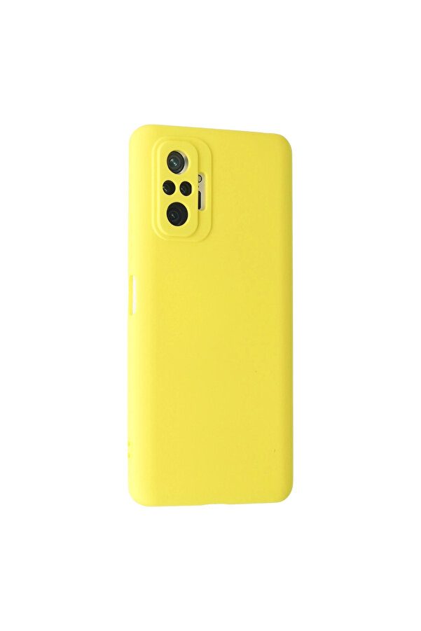 Evi̇mdeyokyok Xi̇aomi̇ Redmi̇ Note 10 Pro Kılıf Nano İçi̇ Kadi̇fe Si̇li̇kon - Sarı