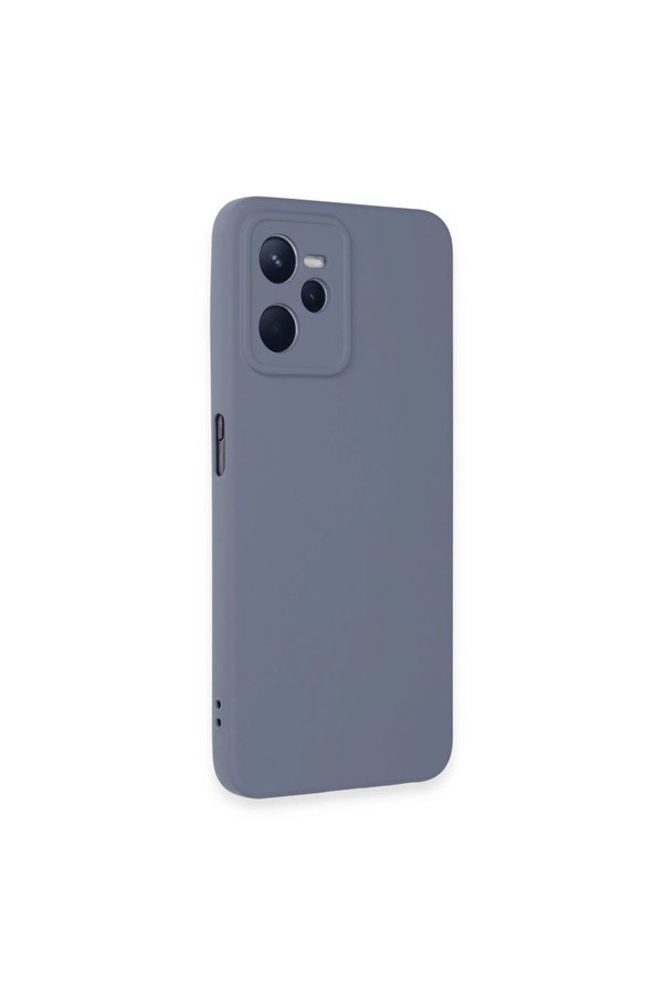Evimdeyokyok Realme C35 Kılıf Nano İçi Kadife Silikon - Gri