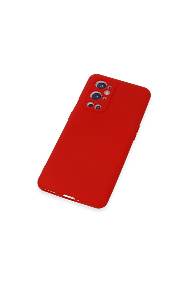 Evi̇mdeyokyok One Plus 9 Pro Kılıf Nano İçi̇ Kadi̇fe Si̇li̇kon - Kırmızı