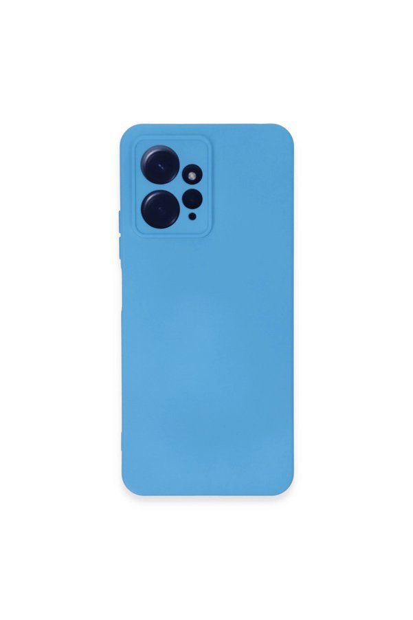 Evimdeyokyok Xiaomi Redmi Note 12 4G Kılıf Nano İçi Kadife Silikon - Mavi