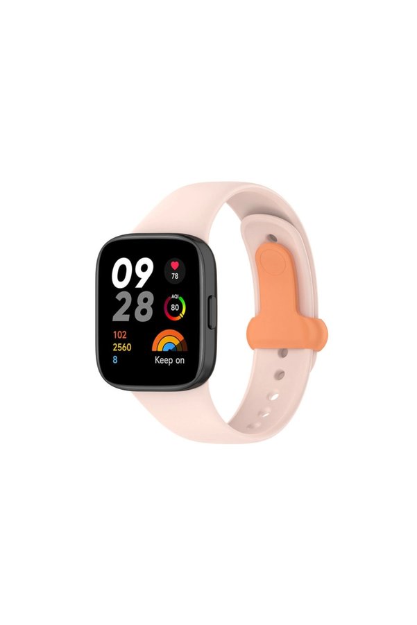 Evimdeyokyok Xiaomi Redmi Watch 3 Origin Silikon Kordon (Saat Değildir) - Pudra