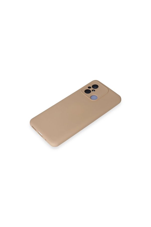 Evimdeyokyok Xiaomi Redmi 12C Kılıf Nano İçi Kadife Silikon - Pudra