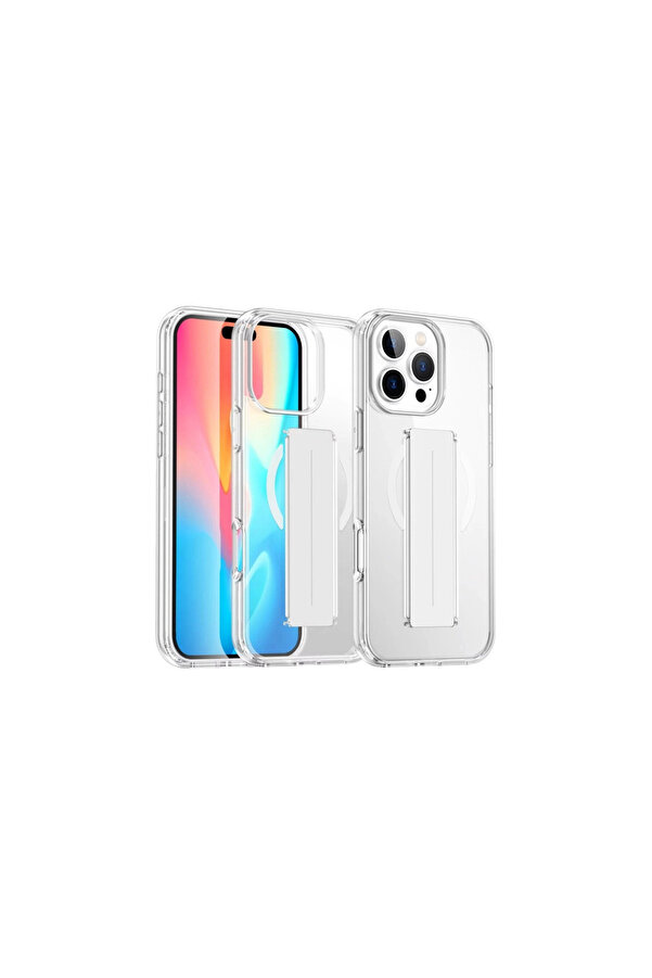 Evi̇mdeyokyok Joko Apple İphone 16 Pro Max Kılıf Alfa Magsafe Standlı Kapak - Şeffaf