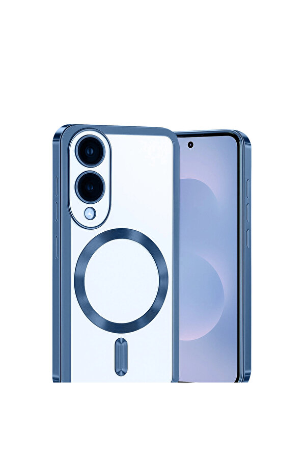 Evi̇mdeyokyok Samsung Galaxy S25 Edge Kross Magneti̇csafe Kapak - Si̇erra Blue