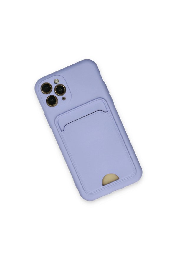 Evimdeyokyok Apple İphone 11 Pro Kılıf Kelvin Kartvizitli Silikon - Lila