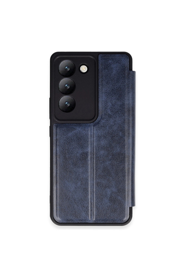 Evimdeyokyok Vivo V30 Lite 4G Kılıf Flip Cover - Lacivert
