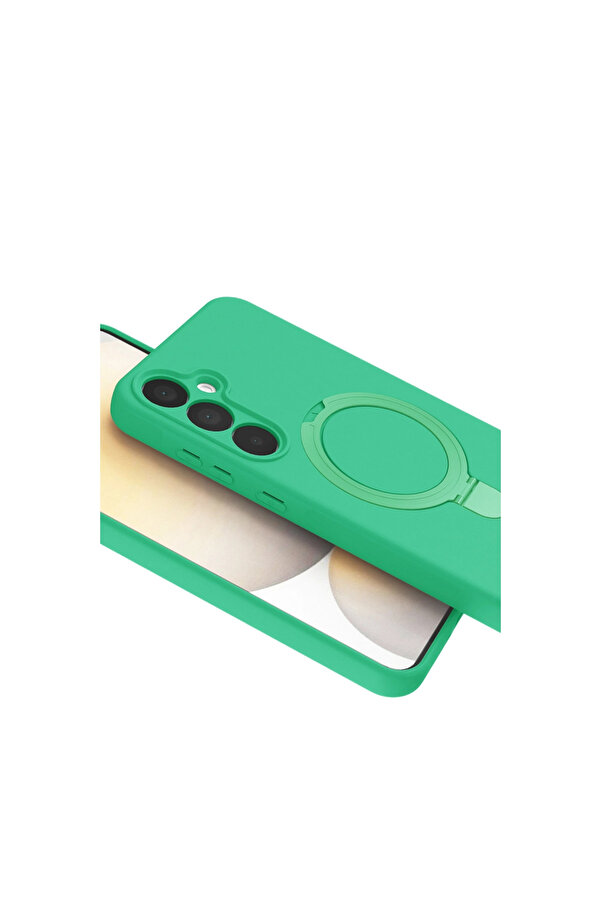 Evi̇mdeyokyok Samsung Galaxy A25 5G Regal Magsafe Standlı Kapak - Yeşi̇l