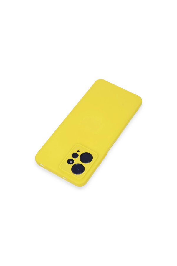 Evimdeyokyok Xiaomi Redmi Note 12 4G Kılıf Nano İçi Kadife Silikon - Sarı