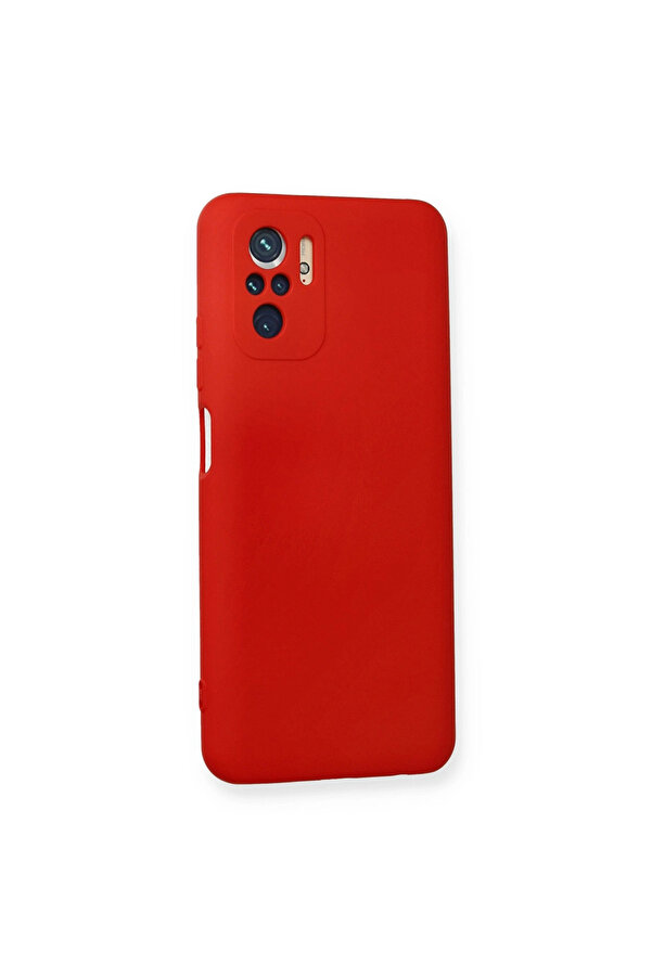 Evi̇mdeyokyok Xi̇aomi̇ Redmi̇ Note 10 Kılıf Nano İçi̇ Kadi̇fe Si̇li̇kon - Kırmızı