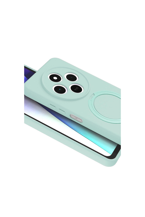 Evi̇mdeyokyok Xi̇aomi̇ Redmi̇ 14C Regal Magsafe Standlı Kapak - Su Yeşi̇li̇