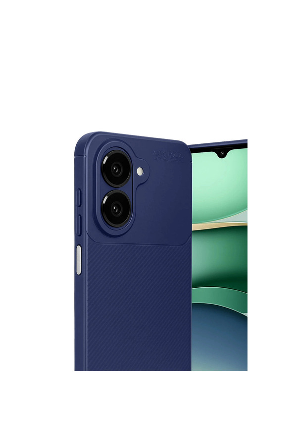 Evi̇mdeyokyok Samsung Galaxy A07 4G Auto Focus Karbon Kapak - Laci̇vert