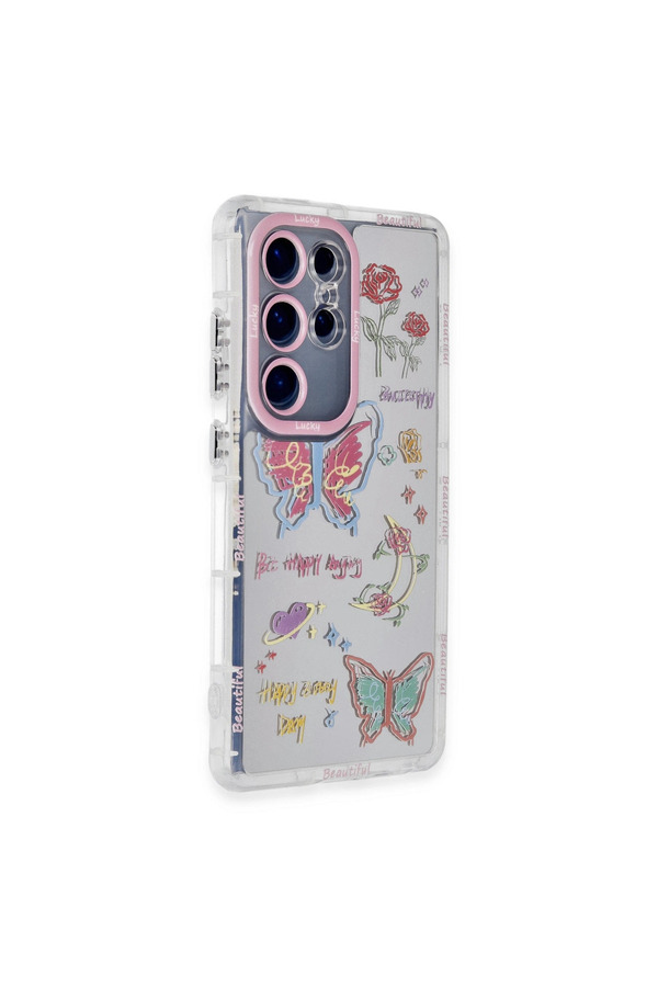 Evi̇mdeyokyok Samsung Galaxy S23 Ultra Kılıf Reflexi̇on Desenli̇ Kapak - Desen 8