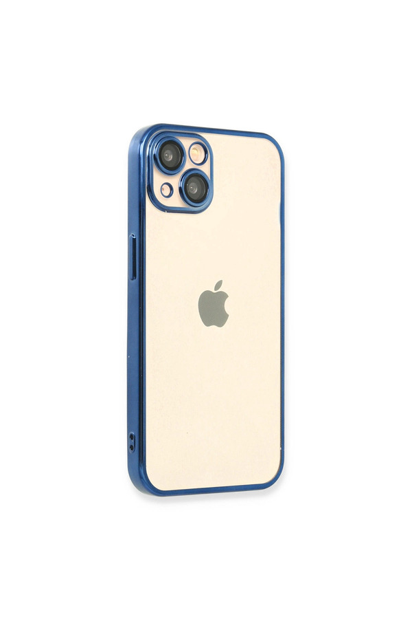 Evi̇mdeyokyok Apple İphone 14 Plus Kılıf Razer Lensli̇ Si̇li̇kon - Açık Mavi̇