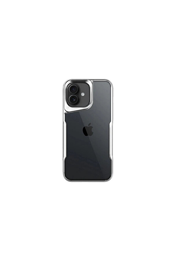 Evi̇mdeyokyok Apple İphone 16 Plus Kılıf Boyi̇ Si̇li̇kon Kapak - Gümüş