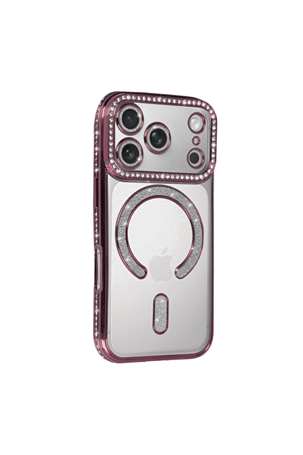 Evi̇mdeyokyok Apple İphone 17 Pro Joke Si̇mli̇ Magneti̇csafe Kılıf - Pembe