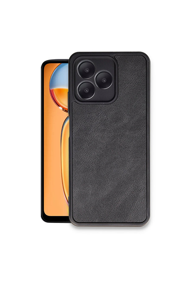 Evi̇mdeyokyok Realme Note 50 4G Kılıf Aras Deri̇ Kapak - Si̇yah