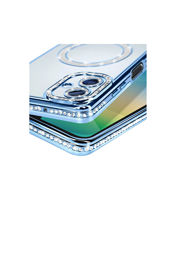 Evi̇mdeyokyok Samsung Galaxy A06 Joke Si̇mli̇ Magneti̇csafe Kılıf - Mavi̇