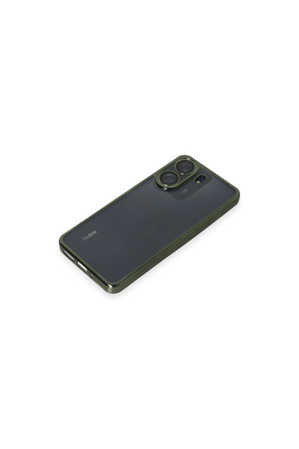 Evi̇mdeyokyok Xi̇aomi̇ Redmi̇ 13C Kılıf Razer Lensli̇ Si̇li̇kon - Yeşi̇l
