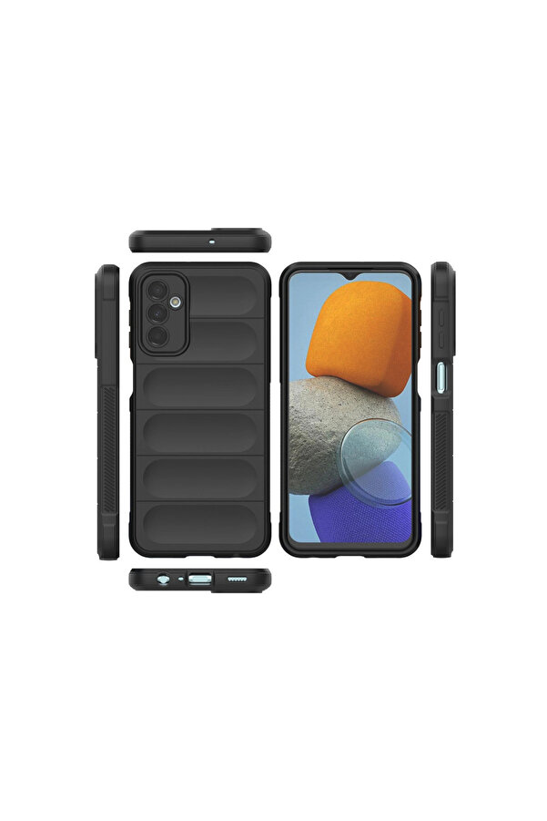 Evi̇mdeyokyok Samsung Galaxy M23 Kılıf Opti̇mum Si̇li̇kon - Si̇yah