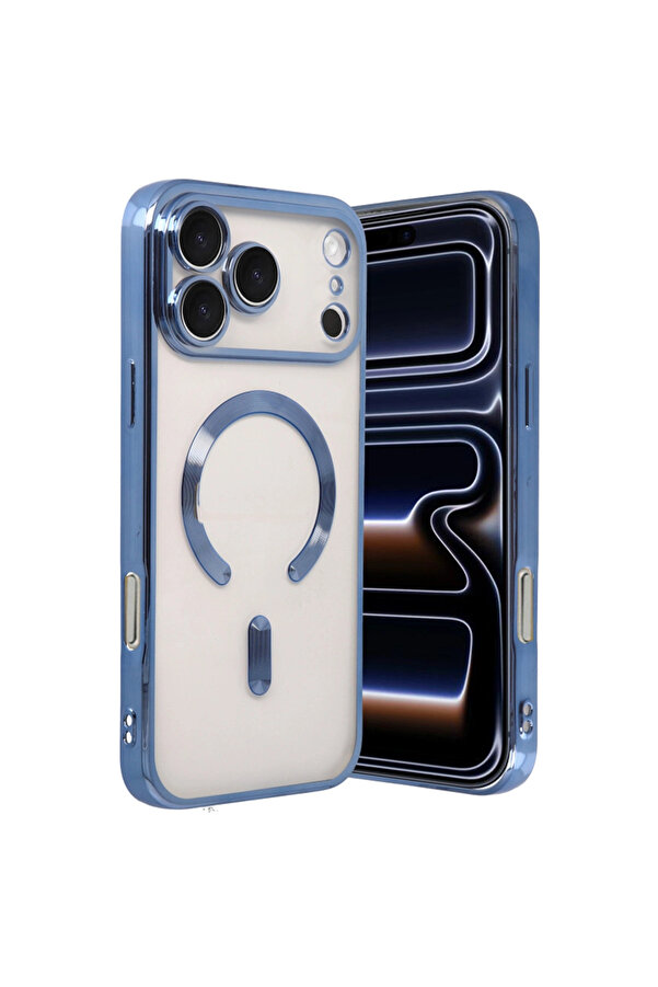 Evi̇mdeyokyok Apple İphone 17 Pro Kross Magneti̇csafe Kapak - Si̇erra Blue