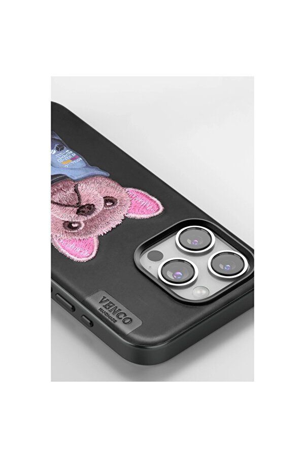 Evi̇mdeyokyok Venco Apple İphone 14 Pro Max Cute Desenli̇ Kapak - Si̇yah