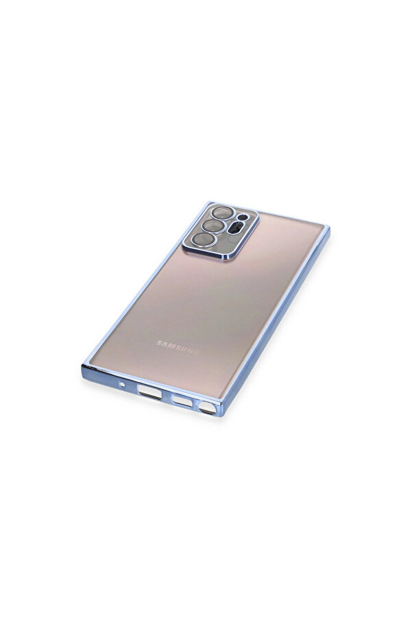 Evi̇mdeyokyok Samsung Galaxy Note 20 Ultra Kılıf Razer Lensli̇ Si̇li̇kon - Açık Mavi̇