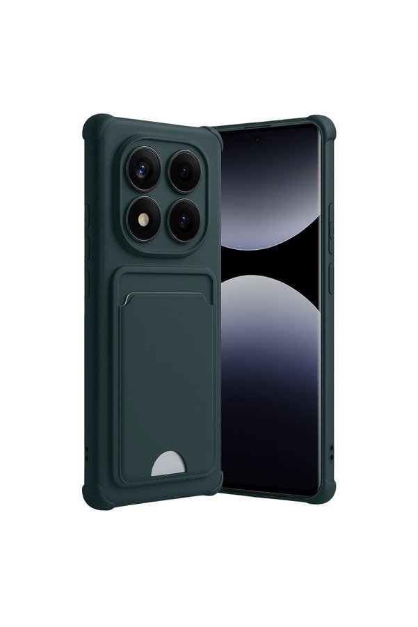Evimdeyokyok Xiaomi Redmi Note 14 Pro Plus Kelvin Kartvizitli Silikon - Koyu Yeşil