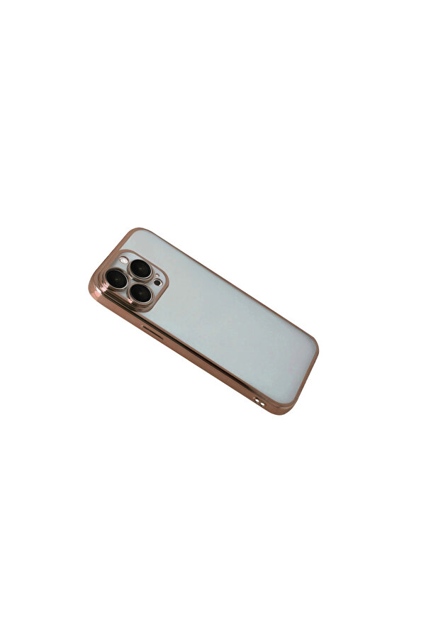 Evi̇mdeyokyok Apple İphone 15 Pro Max Razer Lensli̇ Si̇li̇kon - Çöl Ti̇tanyum