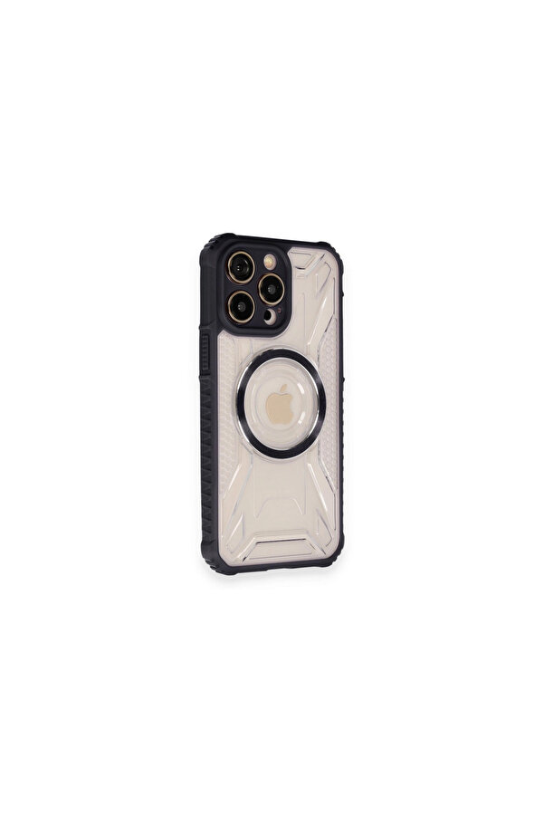 Evi̇mdeyokyok Apple İphone 12 Pro Max Kılıf Prag Magneti̇csafe Kapak - Si̇yah