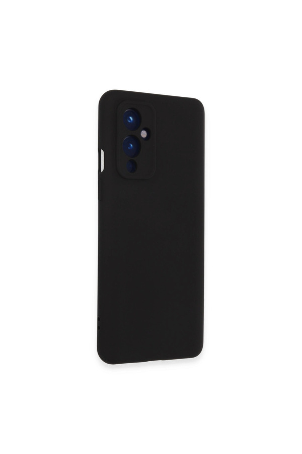 Evi̇mdeyokyok One Plus 9 Kılıf Nano İçi̇ Kadi̇fe Si̇li̇kon - Si̇yah