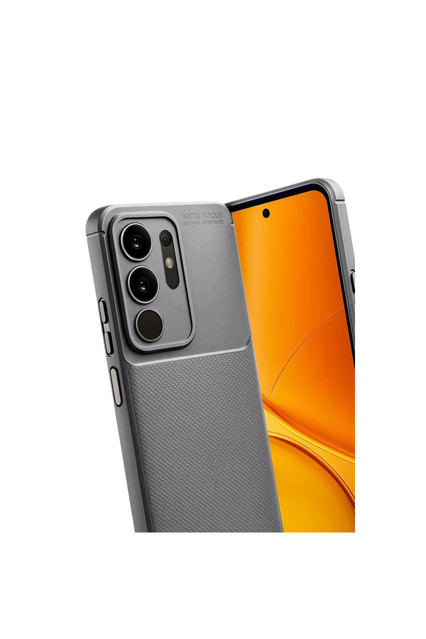 Evi̇mdeyokyok Vi̇vo Y29 4G Auto Focus Karbon Kapak - Gri̇