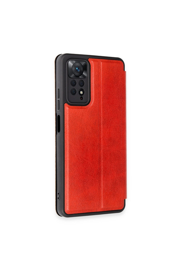 Evi̇mdeyokyok Xi̇aomi̇ Redmi̇ Note 12 Pro 4G Kılıf Fli̇p Cover - Kırmızı
