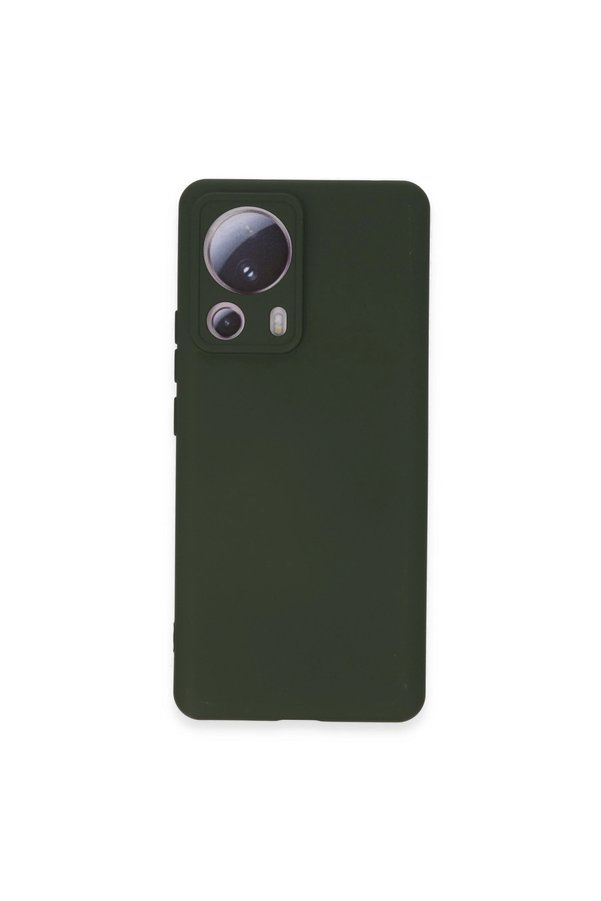 Evimdeyokyok Xiaomi Mi 13 Lite Kılıf Nano İçi Kadife Silikon - Koyu Yeşil