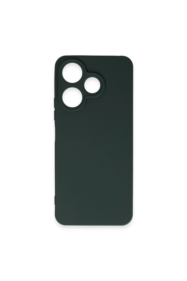Evimdeyokyok Xiaomi Redmi 13 4G Kılıf First Silikon - Koyu Yeşil