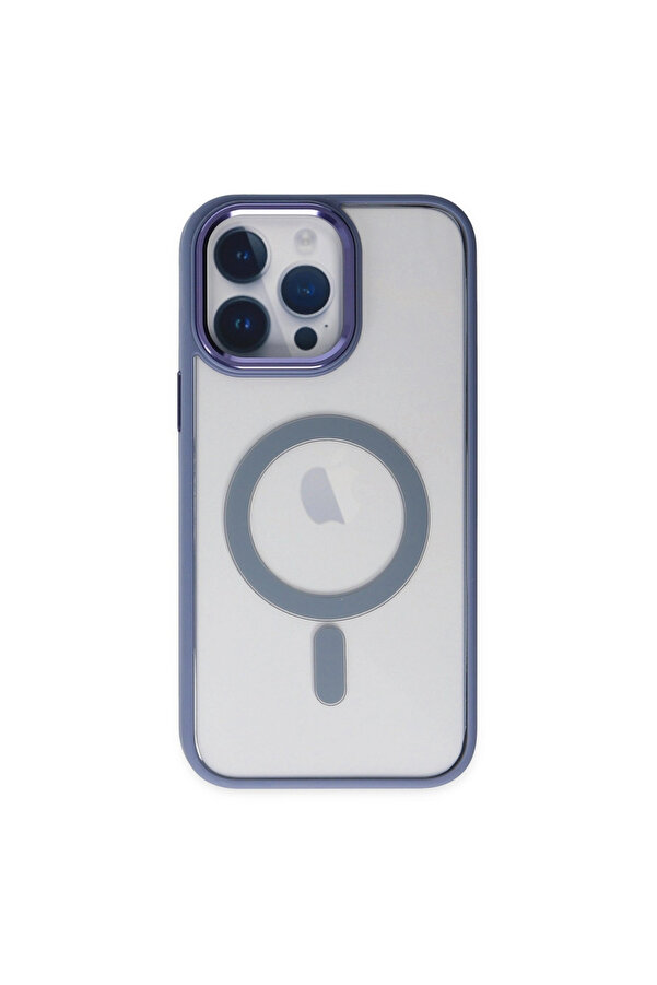 Evi̇mdeyokyok Apple İphone 14 Pro Max Kılıf Room Magneti̇csafe Si̇li̇kon - Si̇erra Blue