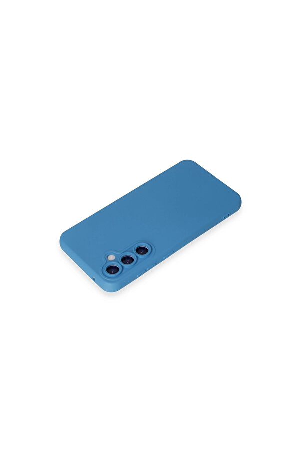 Evi̇mdeyokyok Samsung Galaxy S24 Kılıf Nano İçi̇ Kadi̇fe Si̇li̇kon - Mavi̇