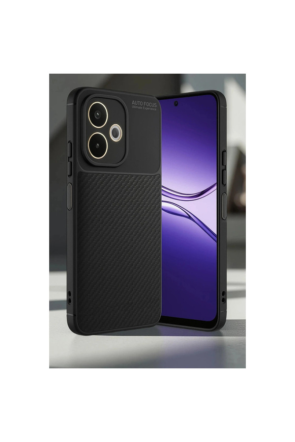 Evi̇mdeyokyok Oppo A5 Pro 4G Kılıf Auto Focus Karbon Kapak - Laci̇vert