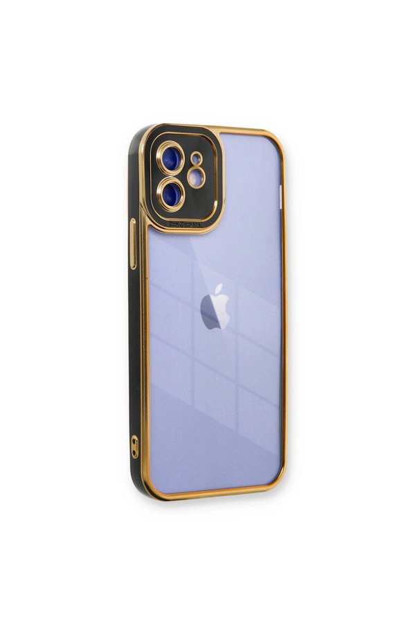 Evimdeyokyok Apple İphone 12 Kılıf Liva Lens Silikon - Siyah
