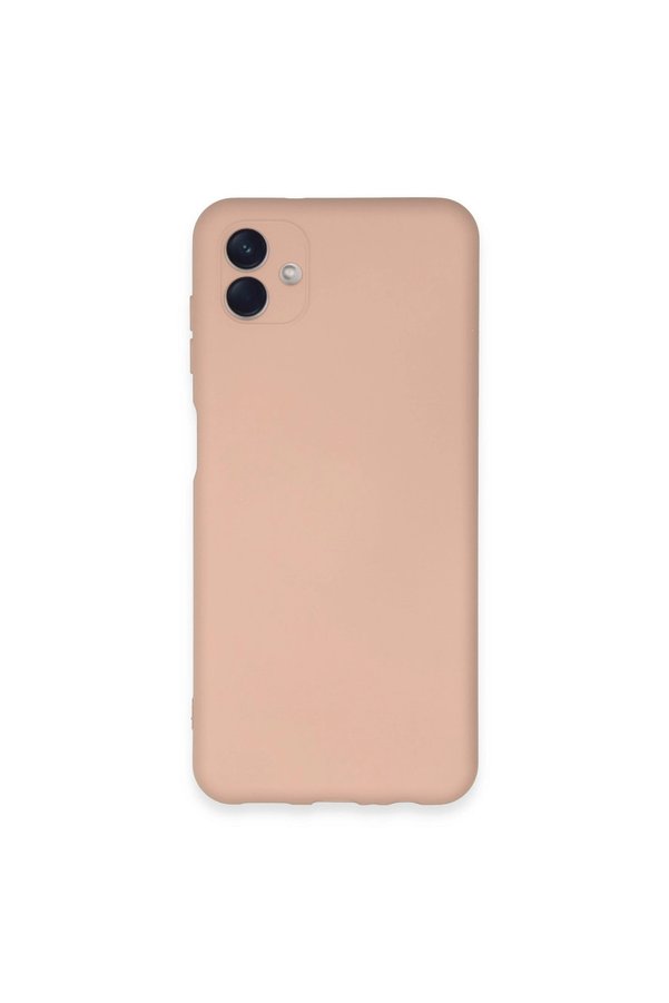 Evimdeyokyok Samsung Galaxy A04E Kılıf Nano İçi Kadife Silikon - Pudra