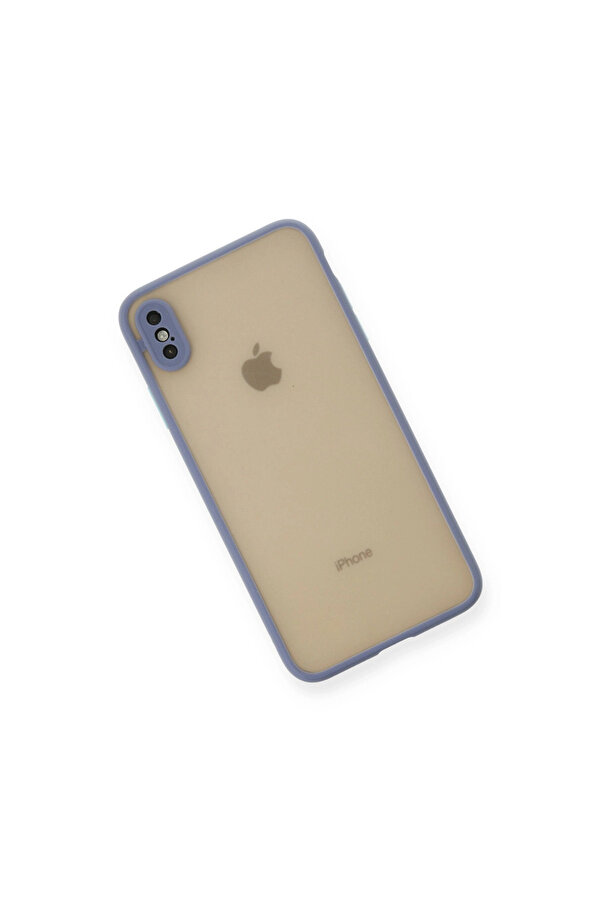 Evi̇mdeyokyok Apple İphone Xs Max Kılıf Montreal Si̇li̇kon Kapak - Gri̇