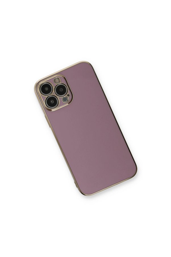 Evimdeyokyok Apple İphone 13 Pro Kılıf Volet Silikon - Mor